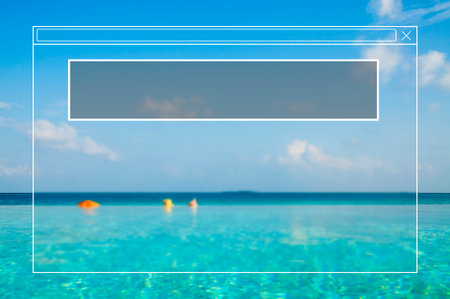 Copy Space Frame Summer Vacation Holiday Concept