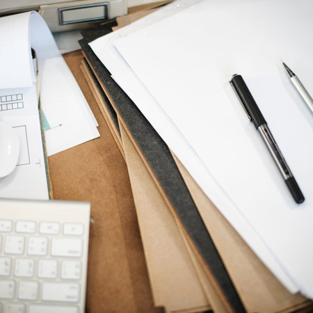Business Busy Workplace Desk Objects Concept