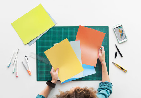 Office Station Workplace Stationery Job Concept