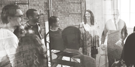 Business Team Organization Brainstorming Meeting Concept