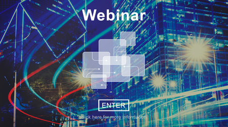 Webinar Cloud Online Technology Webcast Concept