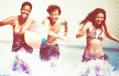 Group of People Summer Beach Vacation Carefree Concept