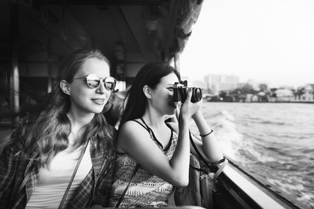 Girls Photography Traveling Trip Sightseeing Concept