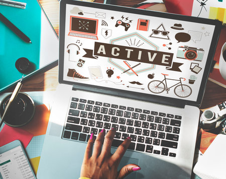 Active Energetic Action Fitness Health Lifestyle Concept