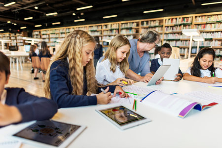 Classroom Learning Mathematics Students Study Concept