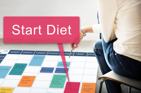 Start Diet Healthy Planning Schedule Concept