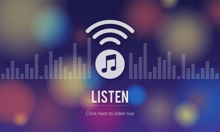 Live Music Listen Entertainment Online Concept
