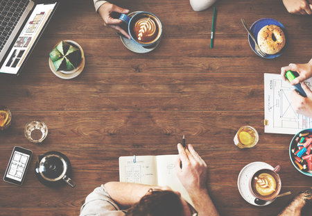 Web Design Team Working Planning Website Concept