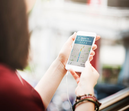 GPS Travel Navigator Search Technology Guide Concept