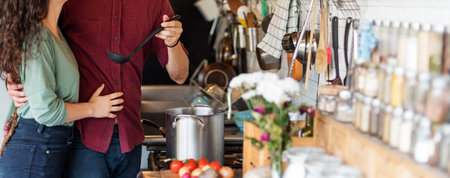 Couple Cooking Hobby Liefstyle Concept