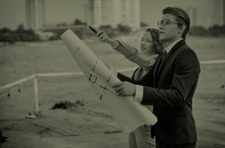 Developer Servey Planning Structure Construction Concept