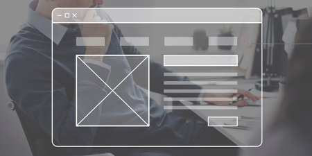 Homepage Interface Website Network Concept