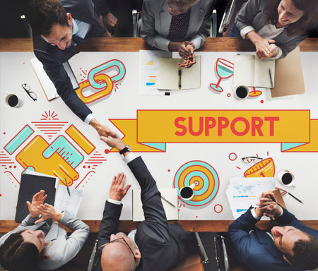 Support Helping Advice Collaboration Concept
