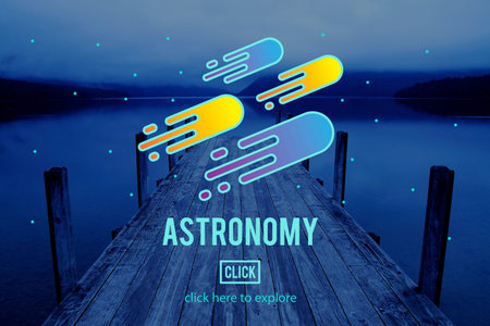 Astronomy Science Solar System Astrology Shooting Star Concept