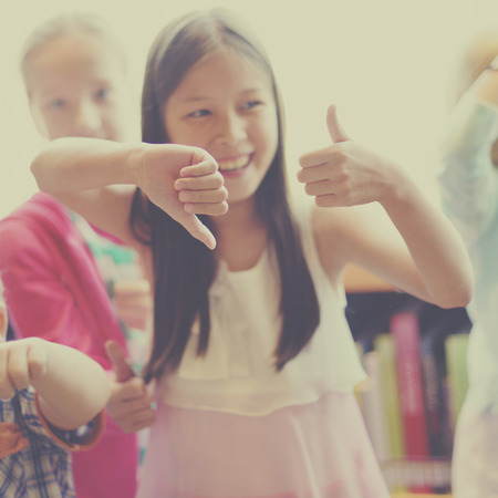 Students Children Cheerful Happiness Dancing Concept