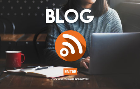 Blog Content Global Communications Connection Concept