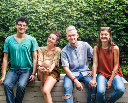 Friends Lifestyle Social Young Teens Concept