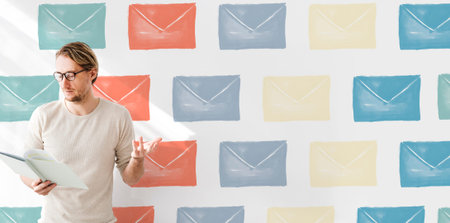 Email Envelope Global Communication Icon Concept