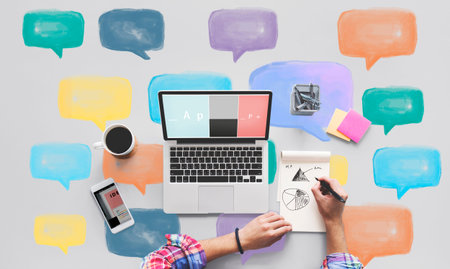 Communication Talking Icon Speech Bubble Concept