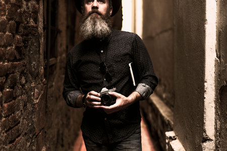 Man Hipster Journay Lifestyle Traveling Concept