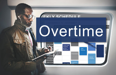 Overtime Hard Working Overload Concept