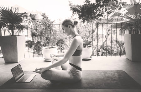 Active Balance Beautiful Body Calm Connection Concept
