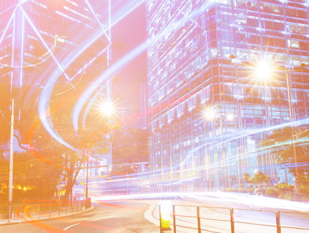 Urban scene of Hong Kong.