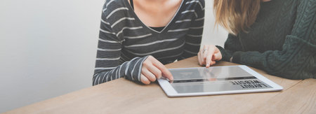 Women Friends Connection Technology Lifestyle Concept