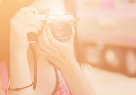 Girl Adventure Hangout Traveling Holiday Photography Concept