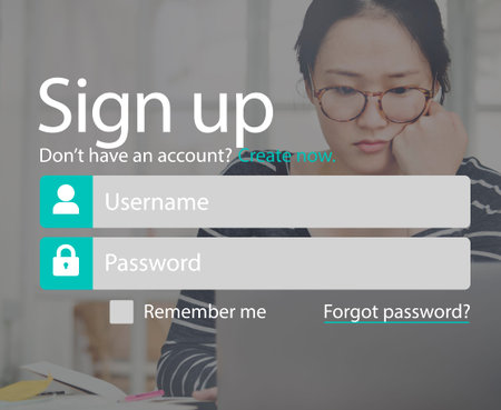 Register Account Setting Sign-Up Enter Subscribe Concept
