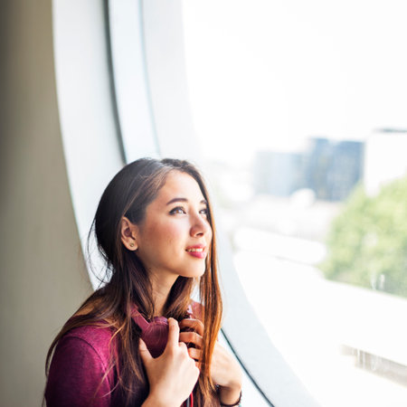 Woman Listening Music Media Entertainment Relaxation Concept
