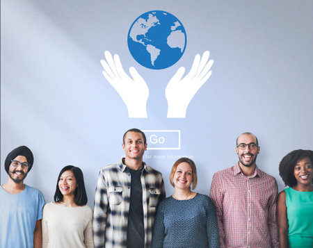 Global Prosperity Protect Earth Care Concept
