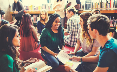 Classmate Classroom Sharing International Friend Concept