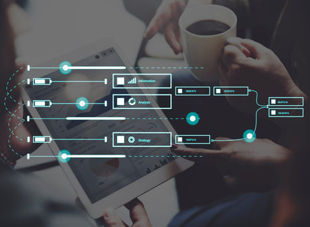 Statistic Analysis Business Diagram Data Growth Concept