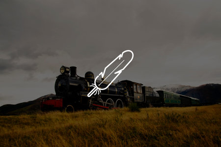 Steam Train Countryside Locomotive Countryside Concept
