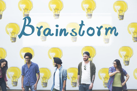 Photo for Brainstorm Ideas Creativity Imagination Inspiration Concept - Royalty Free Image