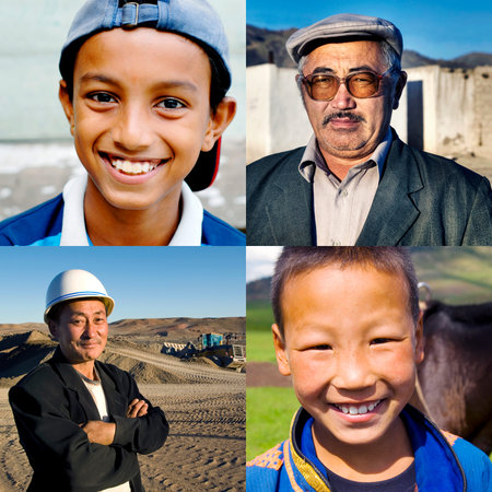 Mixed Race Ethnicity Descent Concept