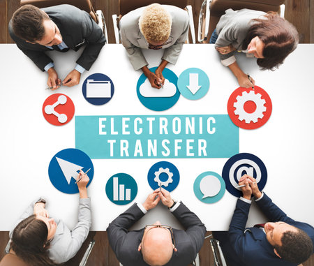 Electronic Transfer Technology Online Network Concept