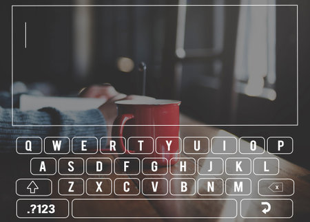 Key Board Message Keypad Technology Concept