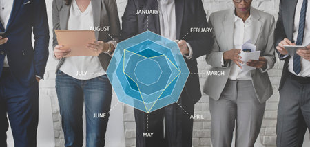 Spider Radar Chart Statistics Analytics Concept
