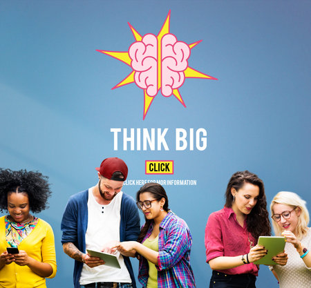 Think Big Positive Thinking Inspiration Attitude Concept