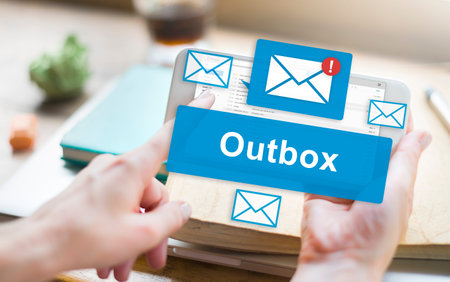Outbox Business Communication Envelope Mail Concept