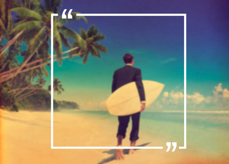Holiday Summer Vacation Frame Pattern Concept