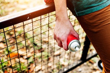Man Street Style Art Painter Concept
