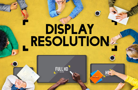 Display Resolution Screen Modern Technology Concept