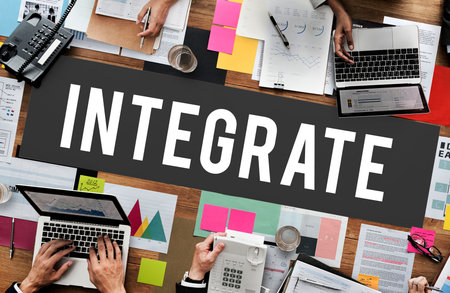 Integrate Combine Equality Immigration Merge Concept