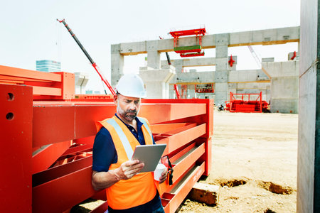 Construction Worker Planning Constractor Developer Concept