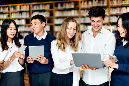 Technology Library Student Learning Concept
