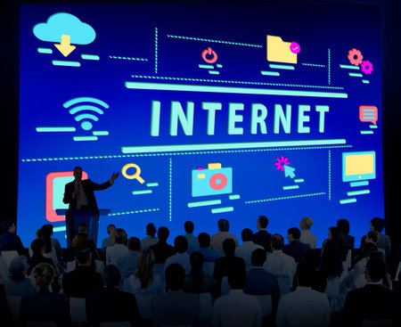 Internet High-Tech Digital Icon Graphic Concept