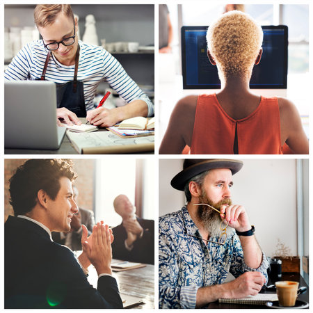 Urban Business Corporation Career Community Concept